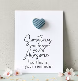 You are Awesome Pockethug - kordfløyel Hjerte