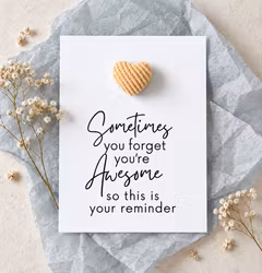 You are Awesome Pockethug - kordfløyel Hjerte