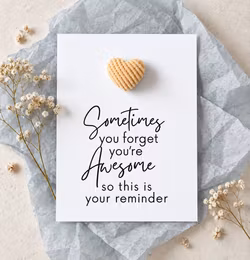 You are Awesome Pockethug - kordfløyel Hjerte