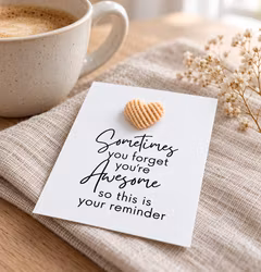 You are Awesome Pockethug - kordfløyel Hjerte
