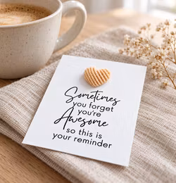 You are Awesome Pockethug - kordfløyel Hjerte