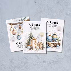 3pk Vipps Julekort
