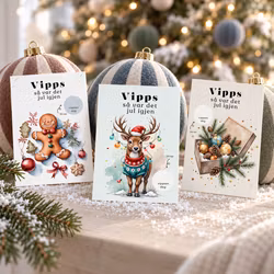 3pk Vipps Julekort