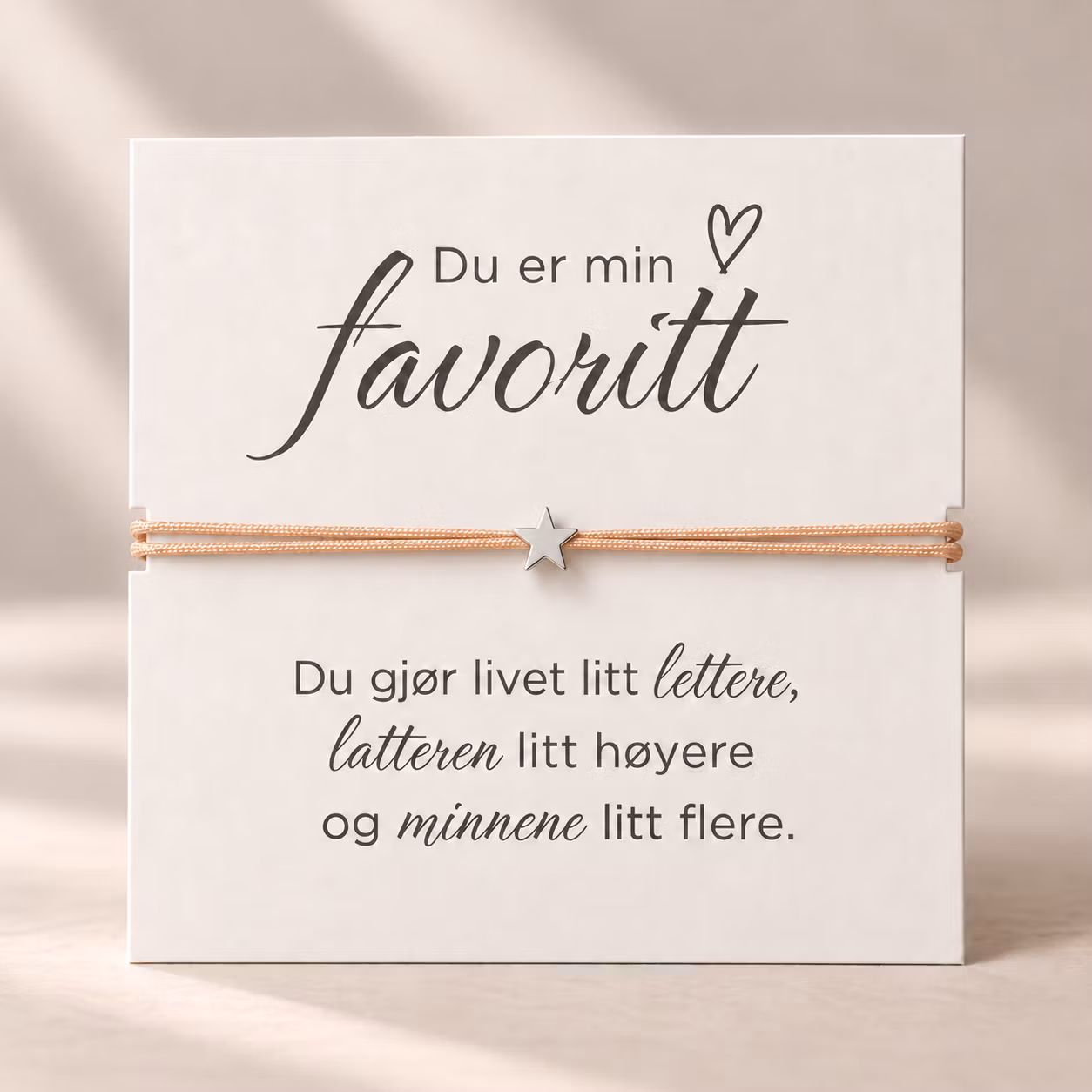Smykkekort – Du er min favoritt