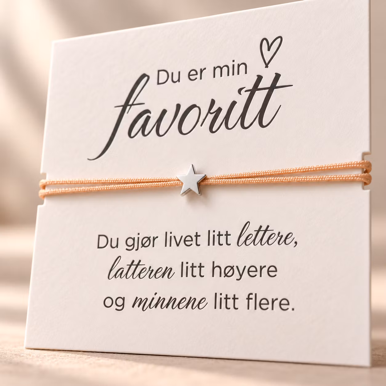 Smykkekort – Du er min favoritt