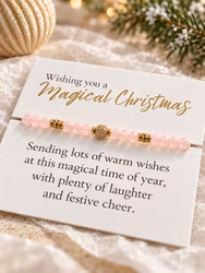 Magical Christmas – julesmykkekort med perlearmbånd