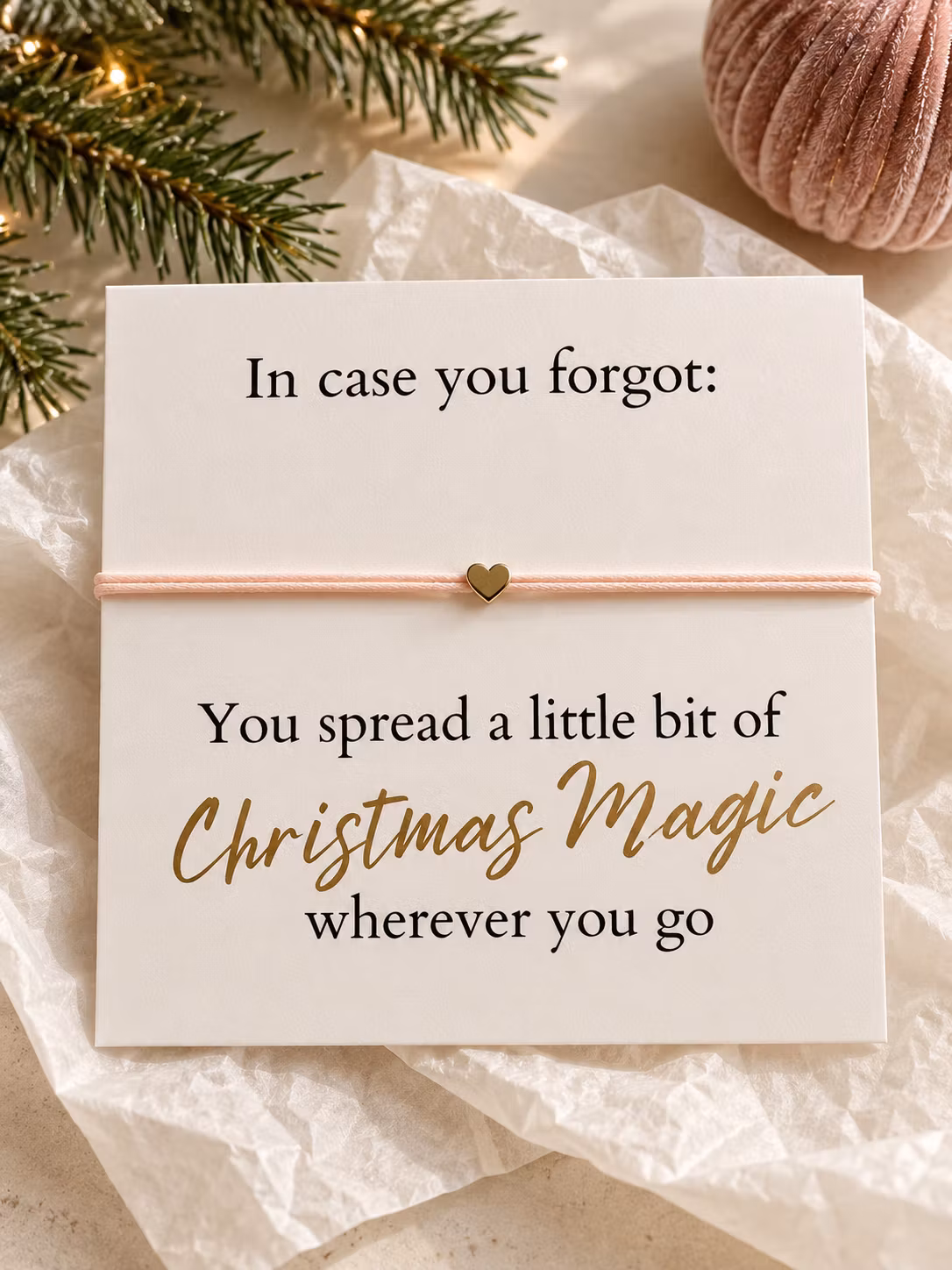 Smykkekort – You Spread a Little Bit of Christmas Magic