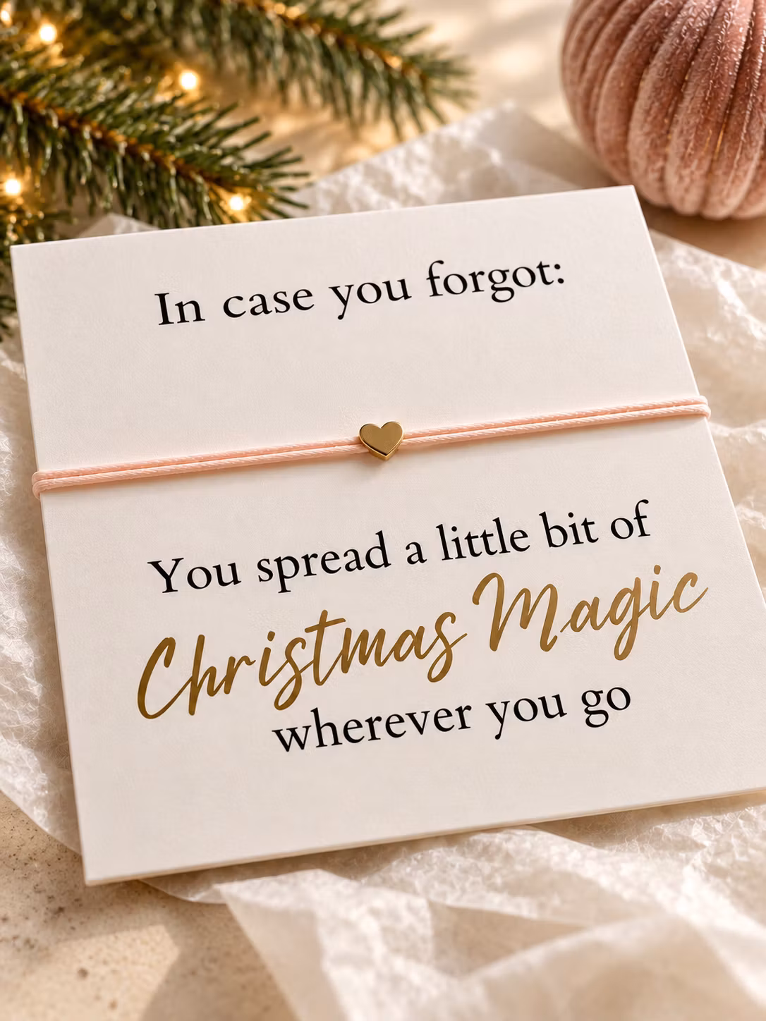 Smykkekort – You Spread a Little Bit of Christmas Magic