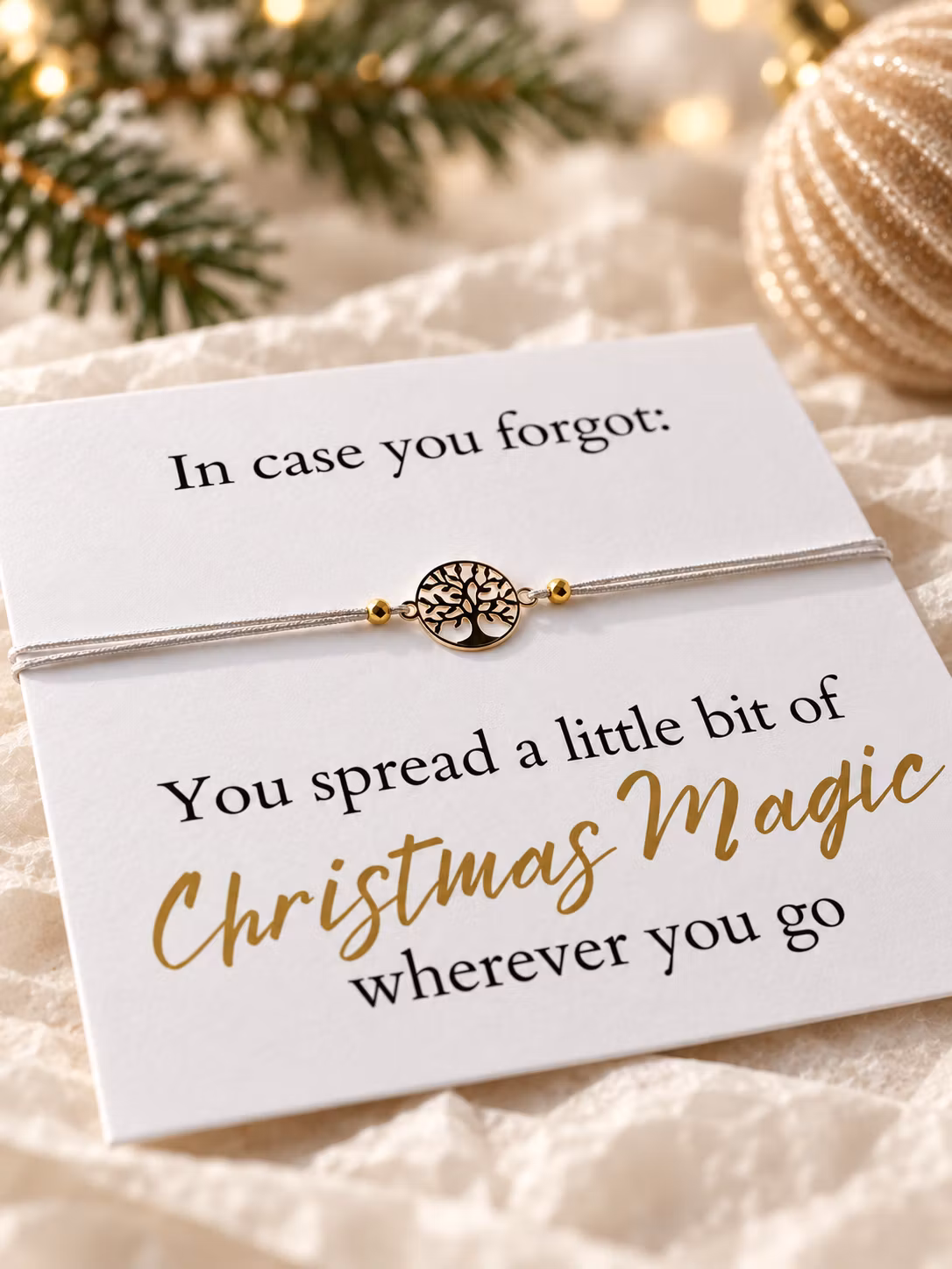 Smykkekort – You Spread a Little Bit of Christmas Magic