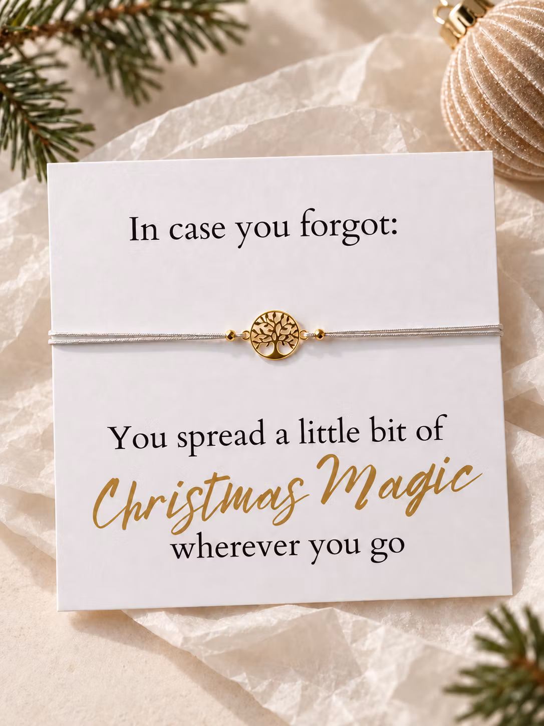 Smykkekort – You Spread a Little Bit of Christmas Magic