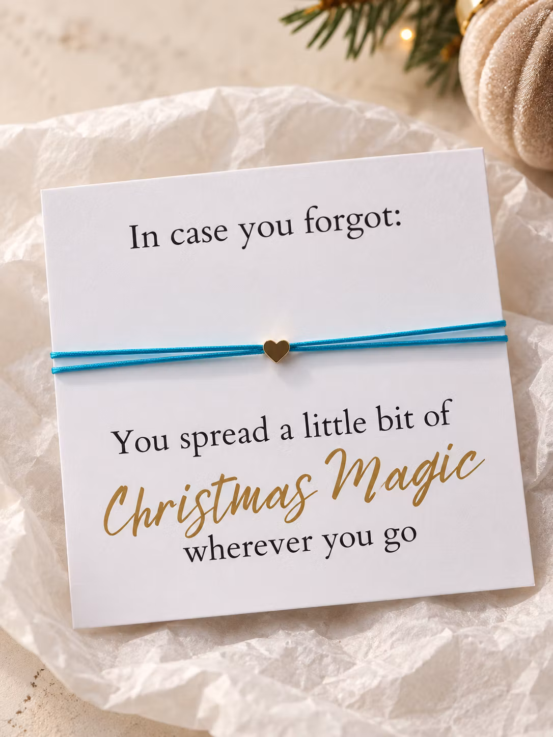 Smykkekort – You Spread a Little Bit of Christmas Magic