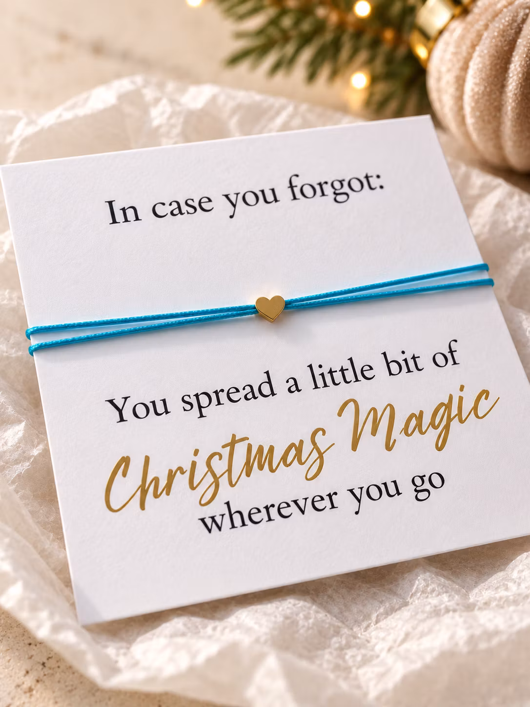 Smykkekort – You Spread a Little Bit of Christmas Magic