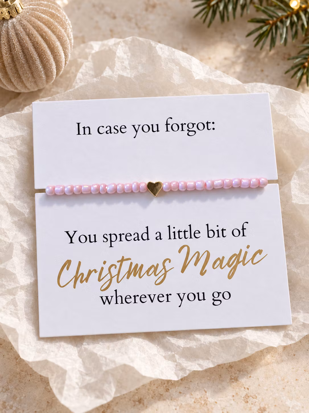 Smykkekort – You Spread a Little Bit of Christmas Magic