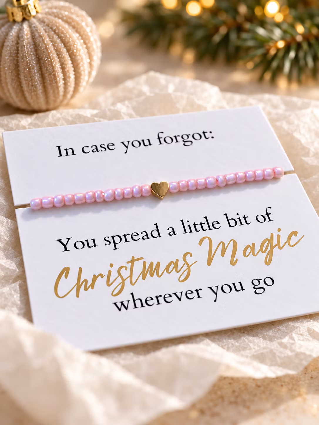 Smykkekort – You Spread a Little Bit of Christmas Magic
