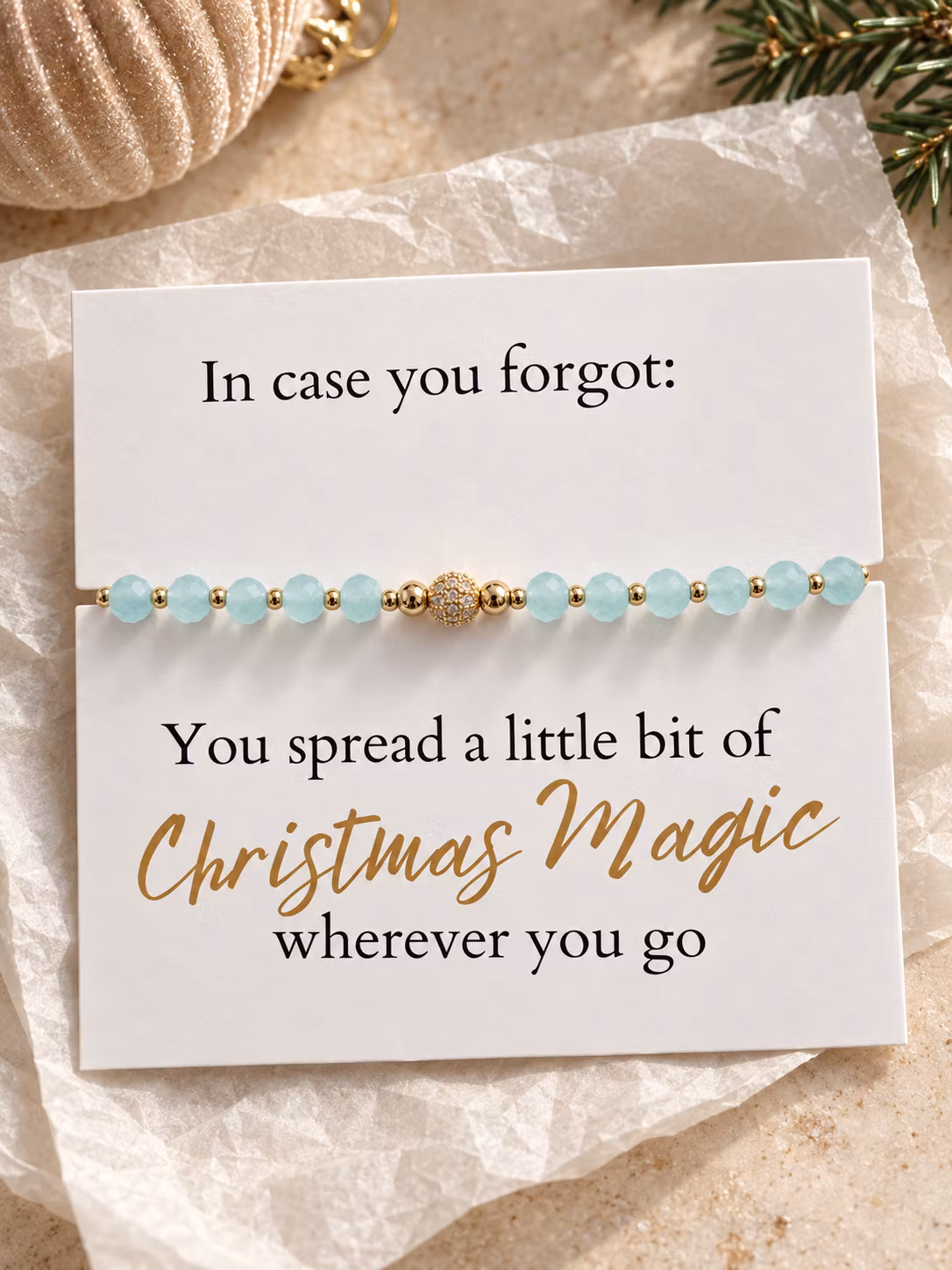 Smykkekort – You Spread a Little Bit of Christmas Magic