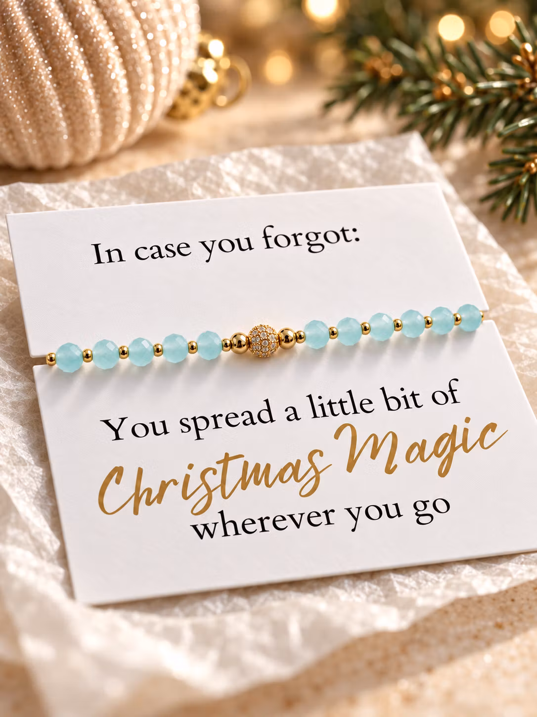 Smykkekort – You Spread a Little Bit of Christmas Magic