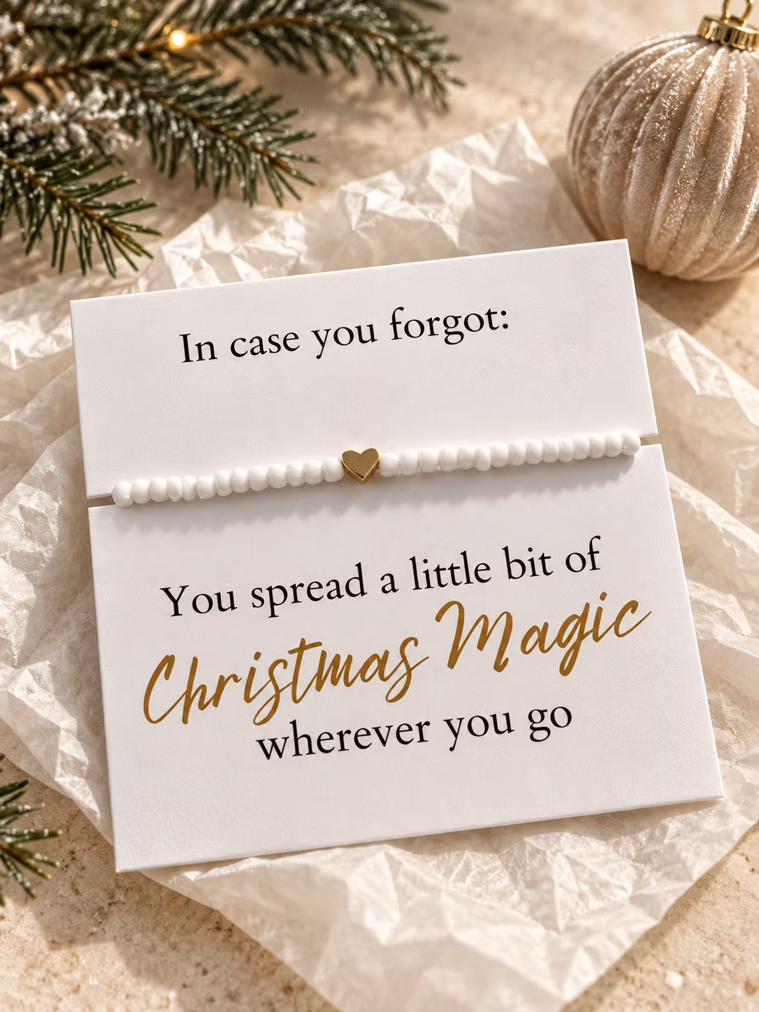 Smykkekort – You Spread a Little Bit of Christmas Magic