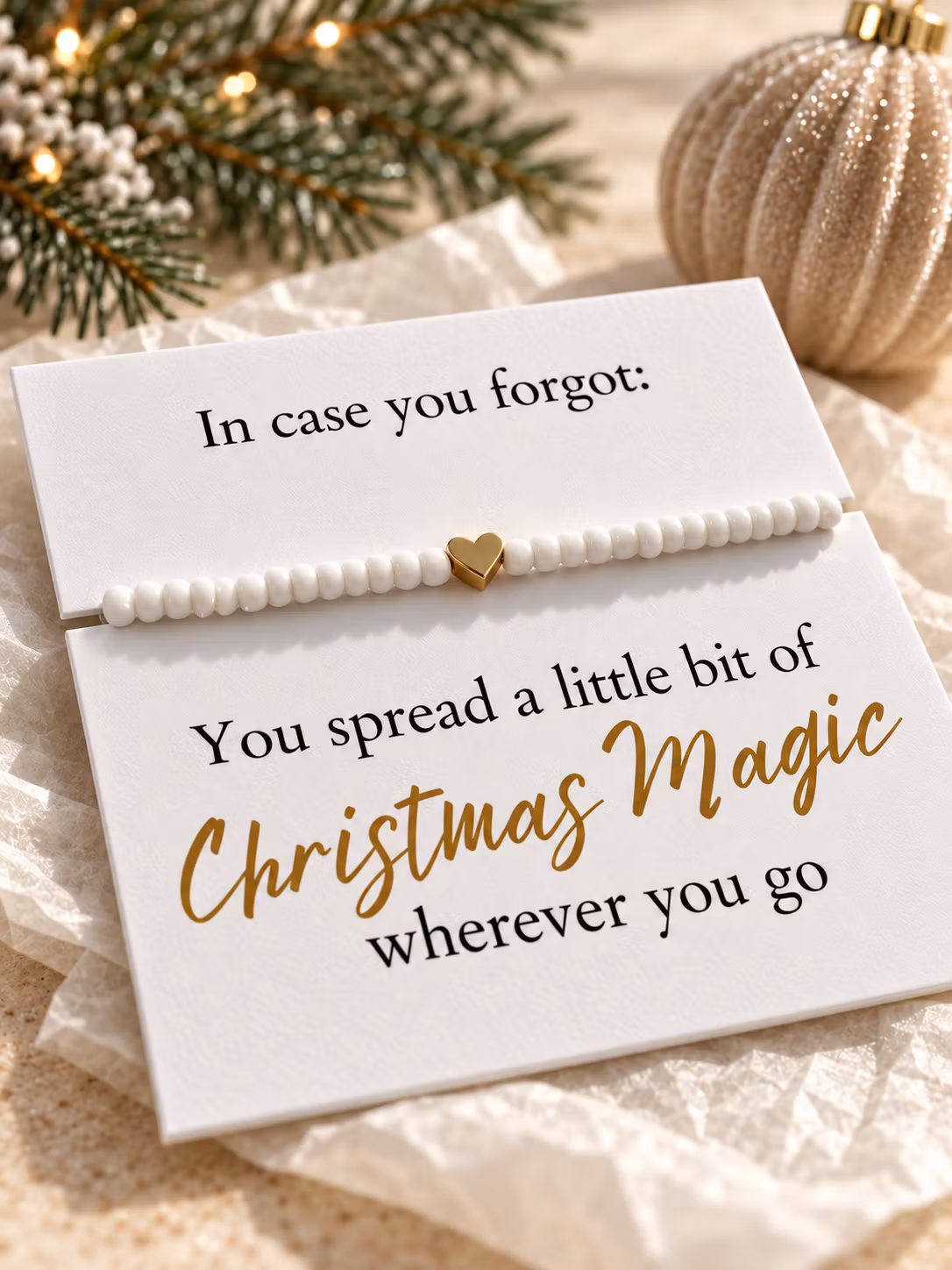 Smykkekort – You Spread a Little Bit of Christmas Magic