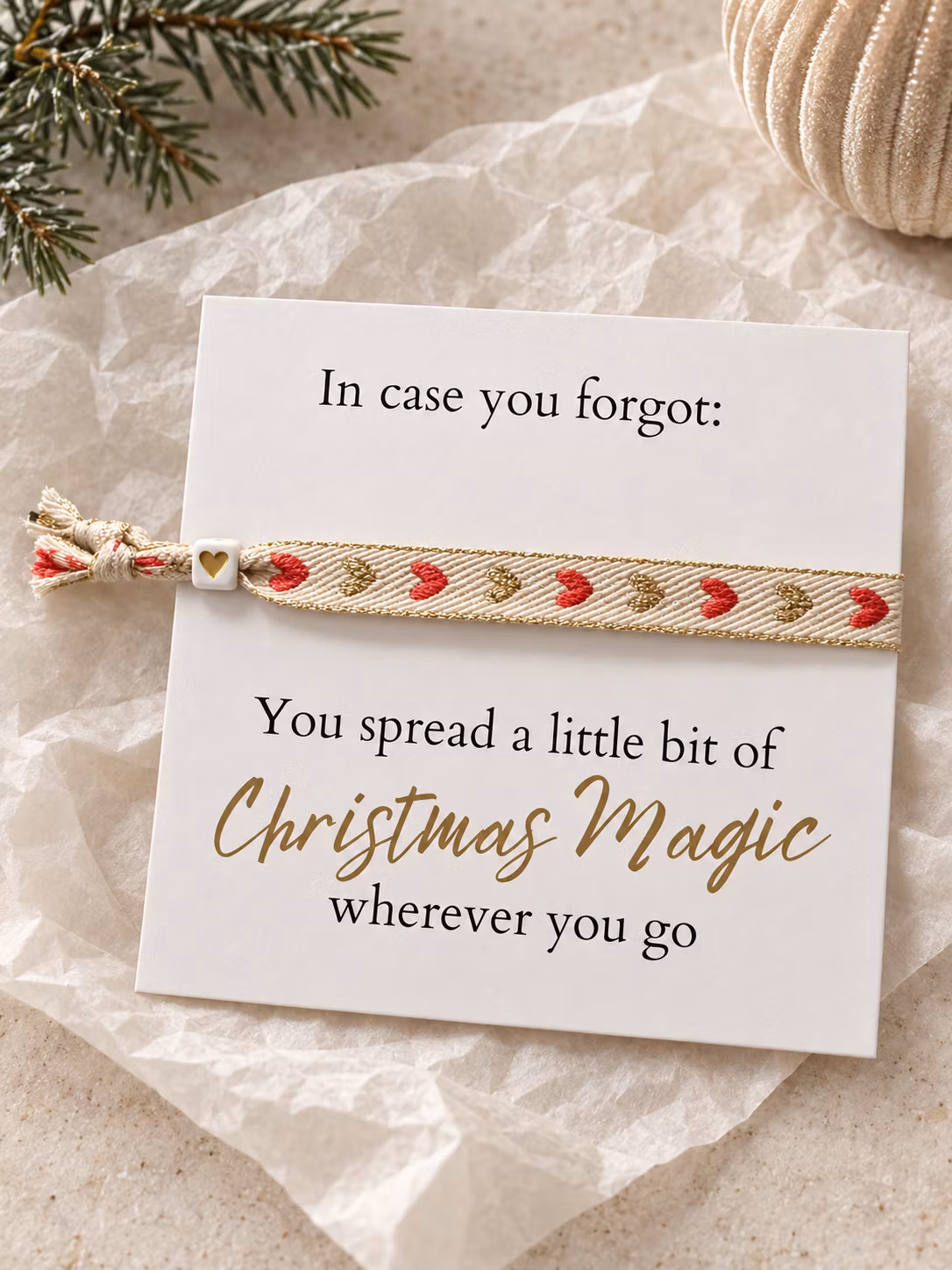 Smykkekort – You Spread a Little Bit of Christmas Magic