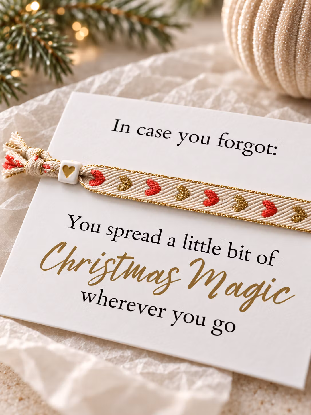 Smykkekort – You Spread a Little Bit of Christmas Magic