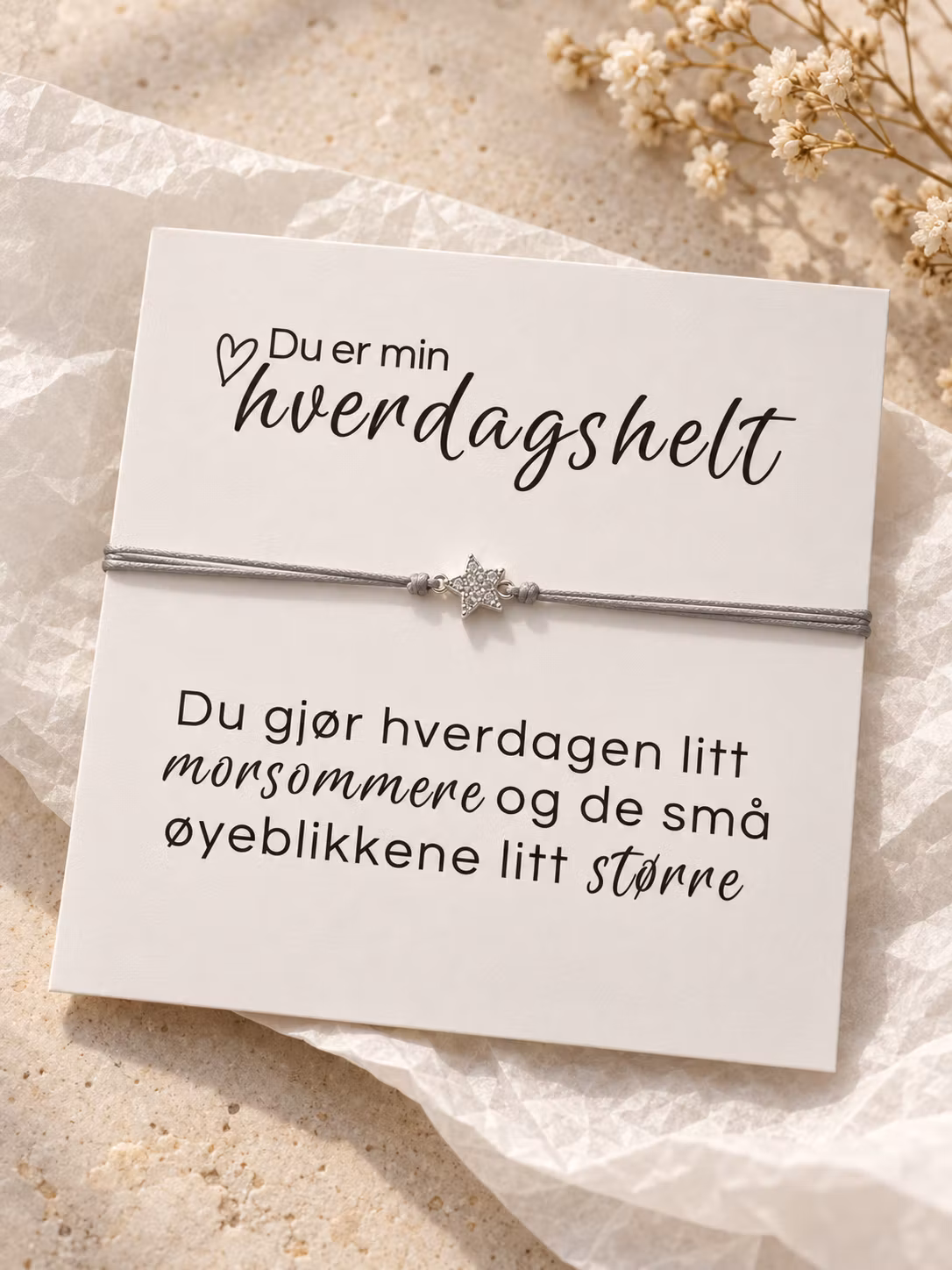 Smykkekort - Du er min Hverdagshelt