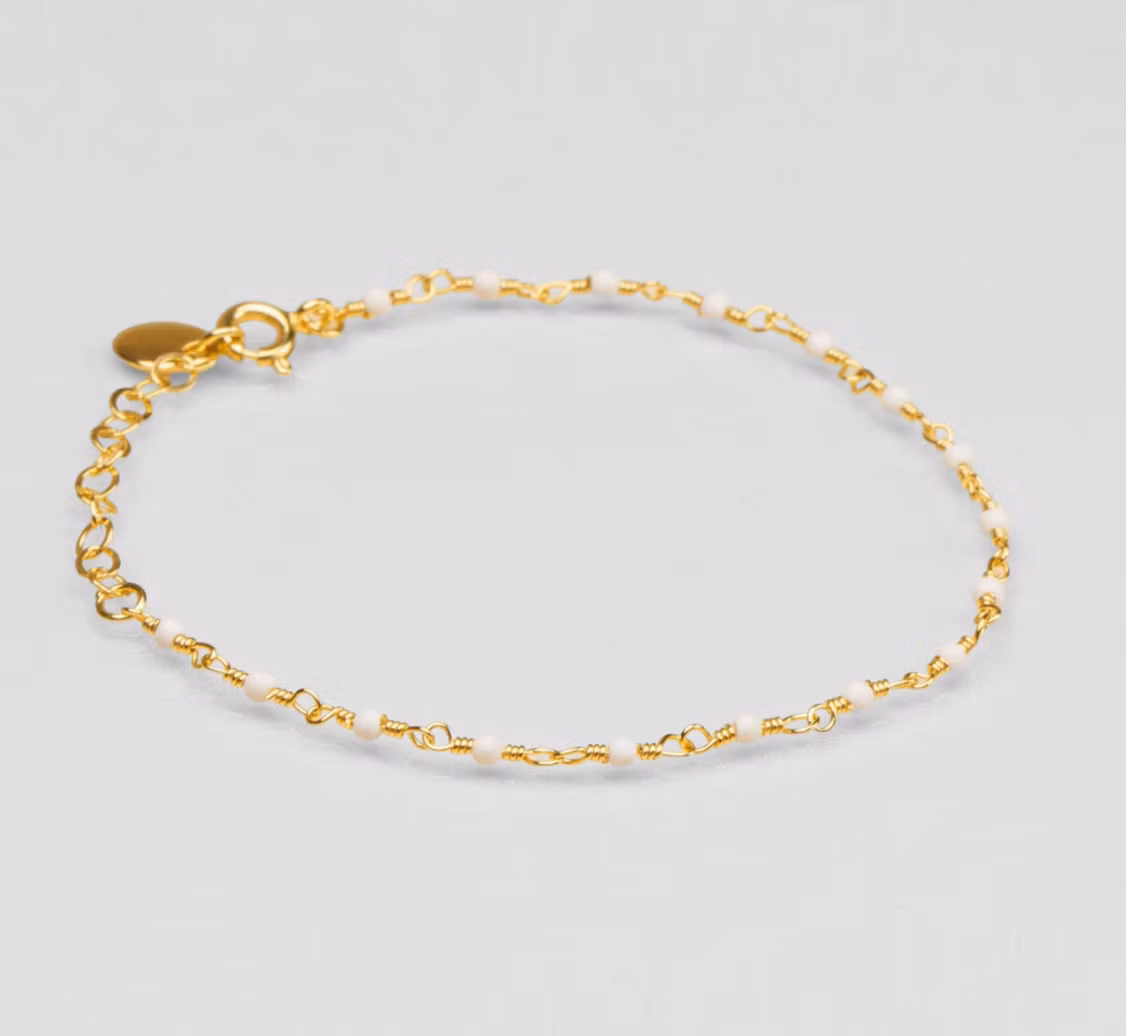 Une a Une - Hvit India Bracelet