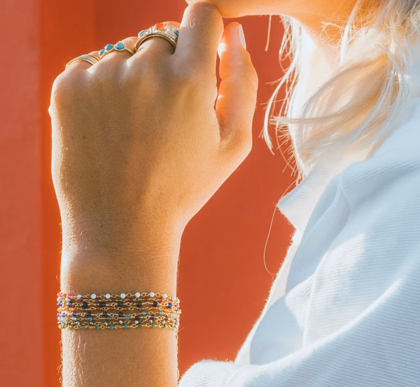 Une a Une - Rasperry ndia Bracelet