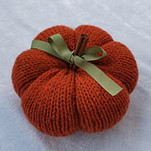 Strikket Gresskar - Strikkeoppskrift