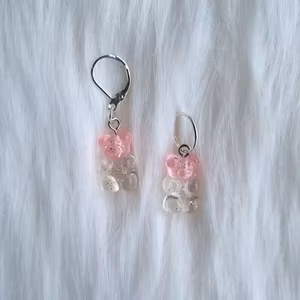 Gummibjørn rosa transparent maskemarkør
