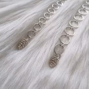 Strikkefisk Kongle Sølv| 5.5mm og 9mm | 4-12 ringer