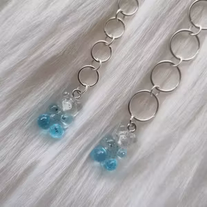 Strikkefisk Gummibjørn Blå Transparent | 5.5mm og 9mm | 4-12 ringer