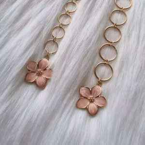 Strikkefisk Blomst Rosa Stor | 9mm og 12mm | 4-12 ringer