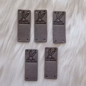 Merkelapper Kanin Grå