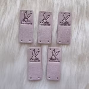 Merkelapper Kanin Lys Lilla