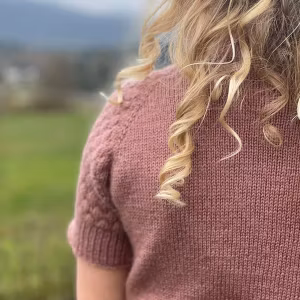 Boble T-skjorte barn pinne 3 - strikkeoppskrift