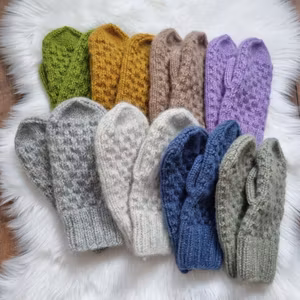 Strikkepakke Aurora Tovavotter - Mange farger tilgjengelig