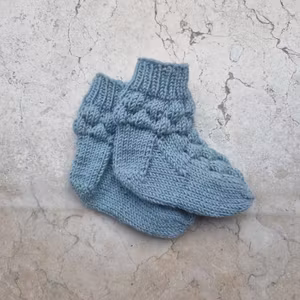 Boble babysokker strikkepakke