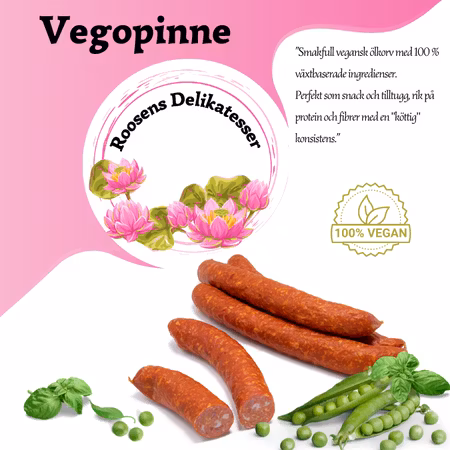 Vegopinne - 3 pack  Vegansk ölkorv