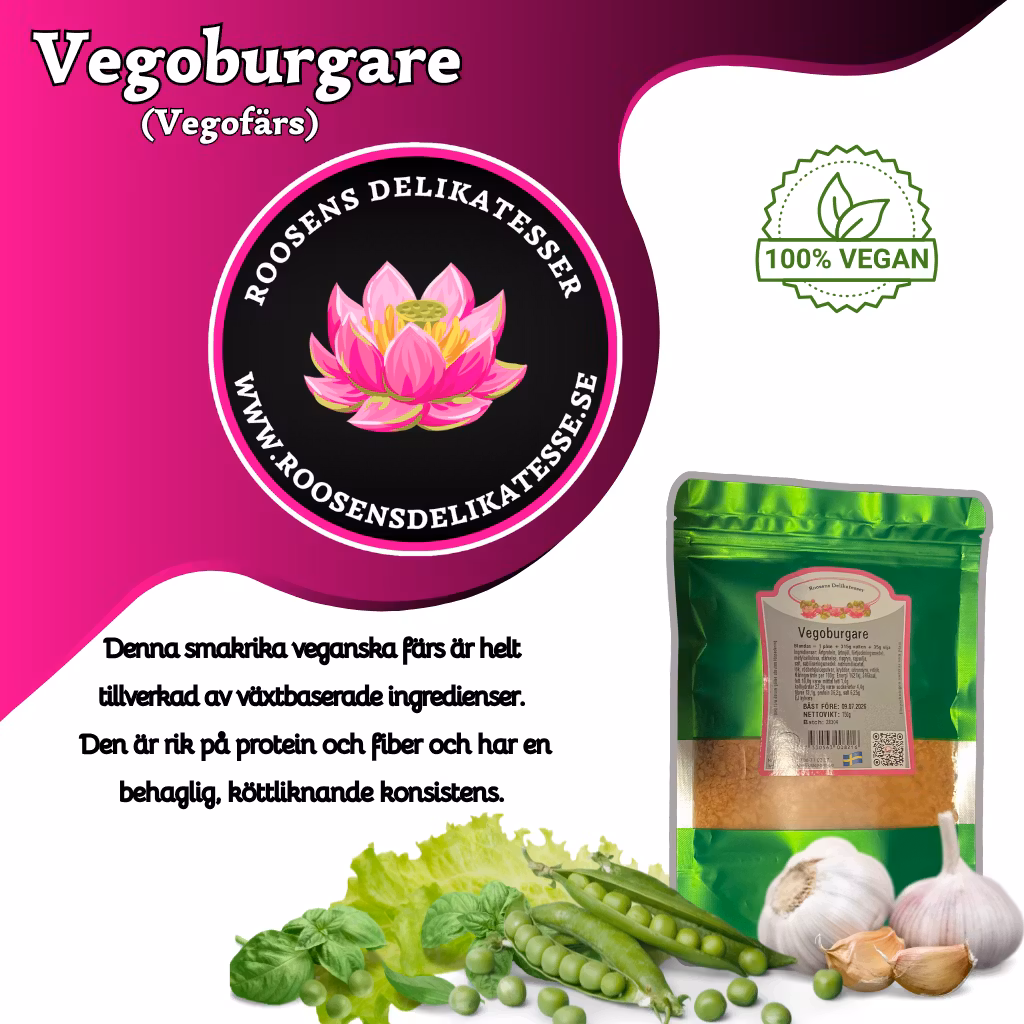 Vegoburgare (Vegofärs) - 1 pack