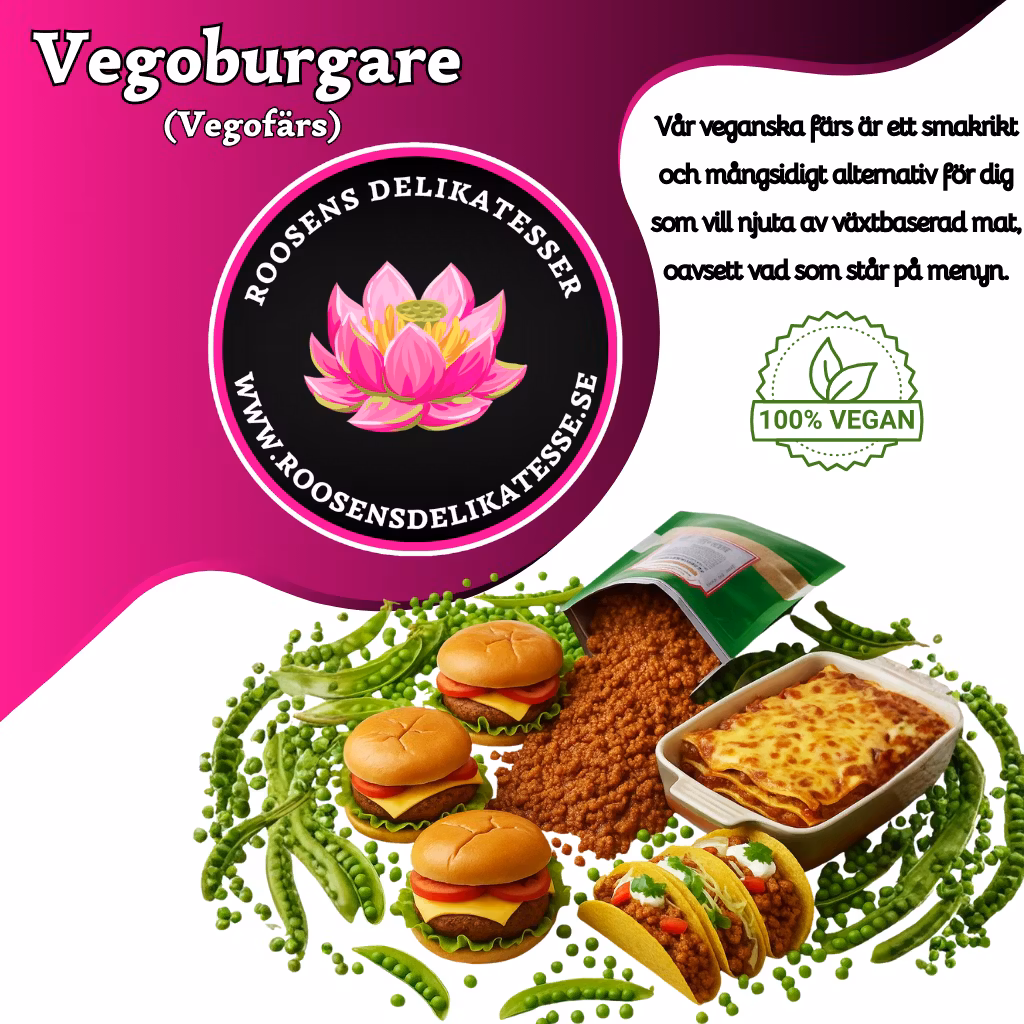 Vegoburgare (Vegofärs) - 1 pack