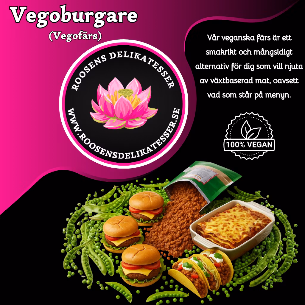 Vegoburgare (Vegofärs) - 1 pack