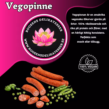 Vegopinne - 3 pack  (Vegansk ölkorv)