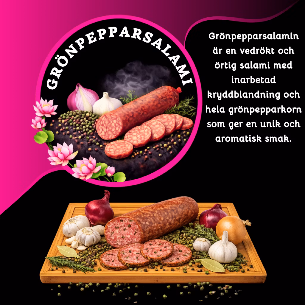 Grönpepparsalami - 1 pack