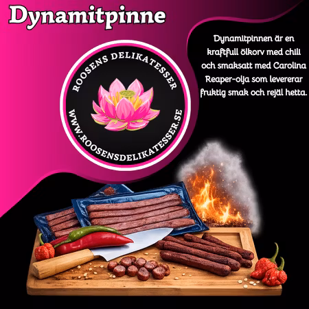 Dynamitpinne (Carolina Reaper-chili) - 5 pack