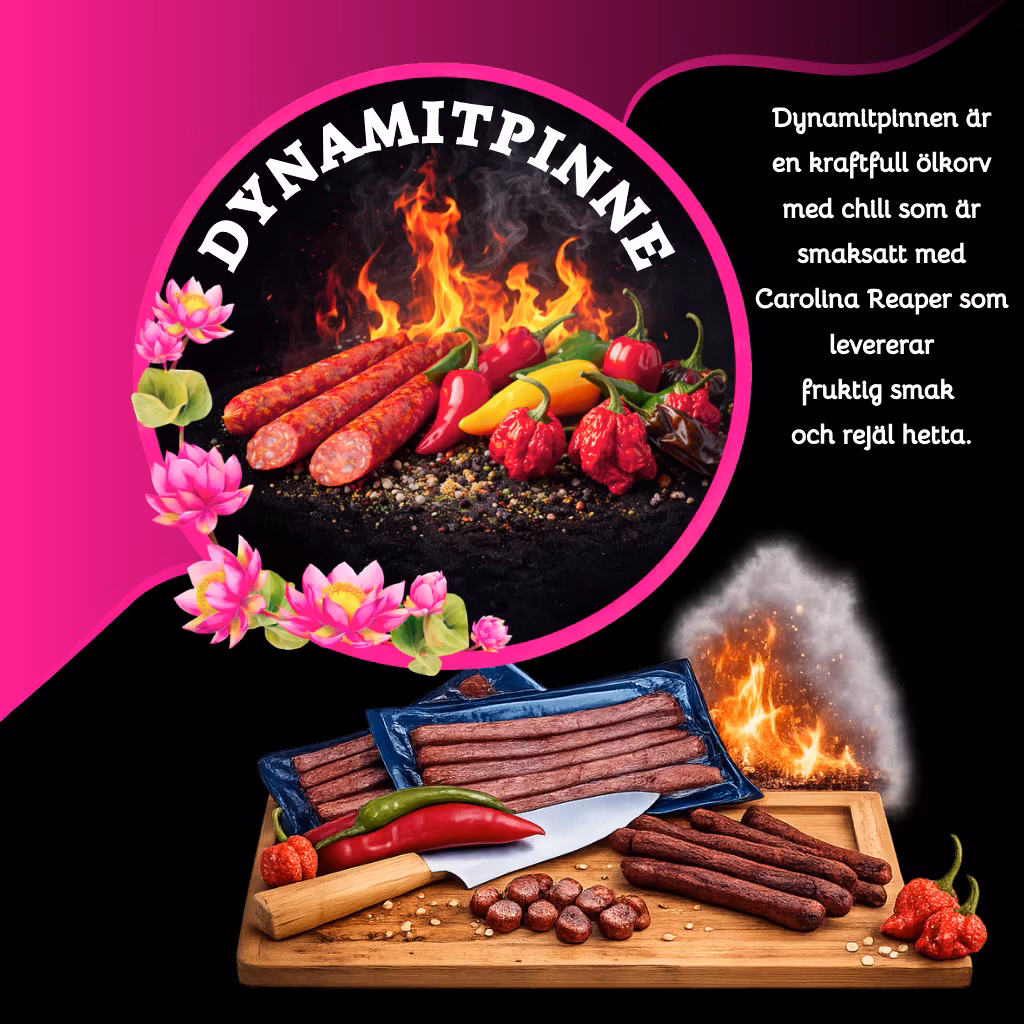 Dynamitpinne (Carolina Reaper-chili) - 5 pack