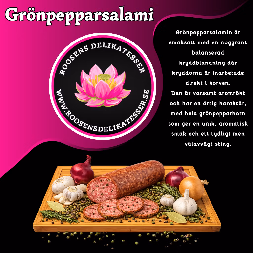 Grönpepparsalami - 1 pack