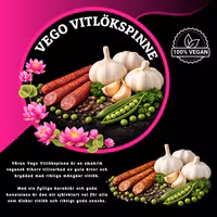 Vego -vitlökspinne - 3 pack  (Vegansk ölkorv)