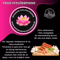 Vego -vitlökspinne - 3 pack  (Vegansk ölkorv)