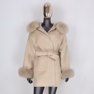 LUXECOAT CAMEL SHORT