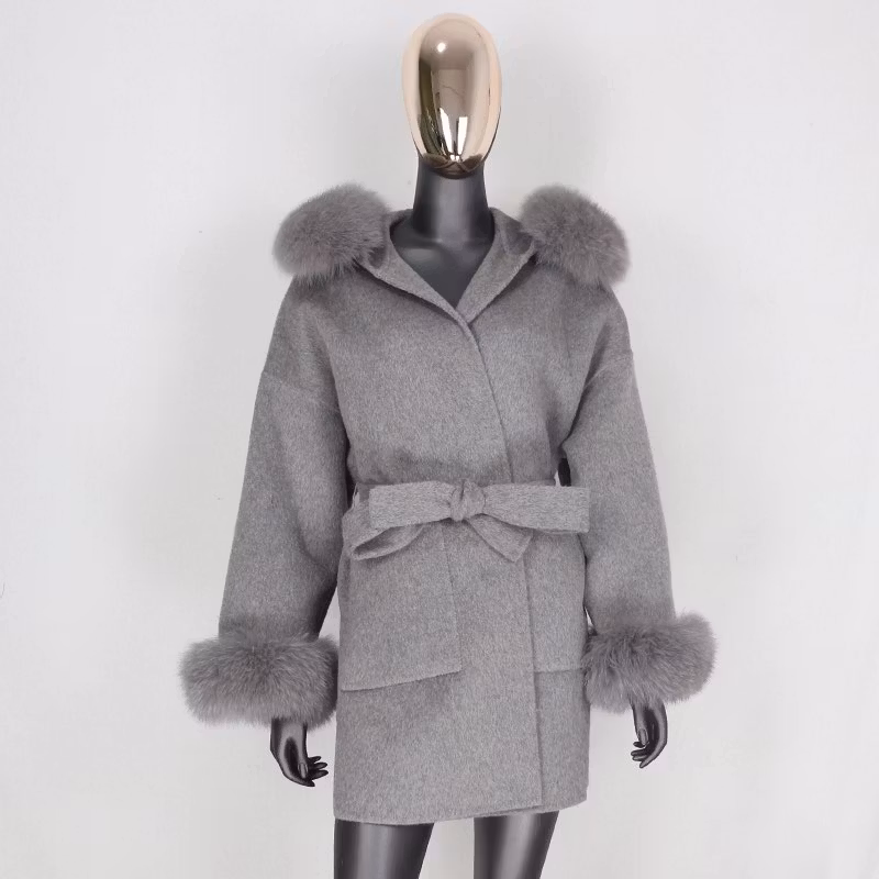LUXECOAT SHORT GREY